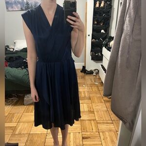 Vintage blue tea length dress